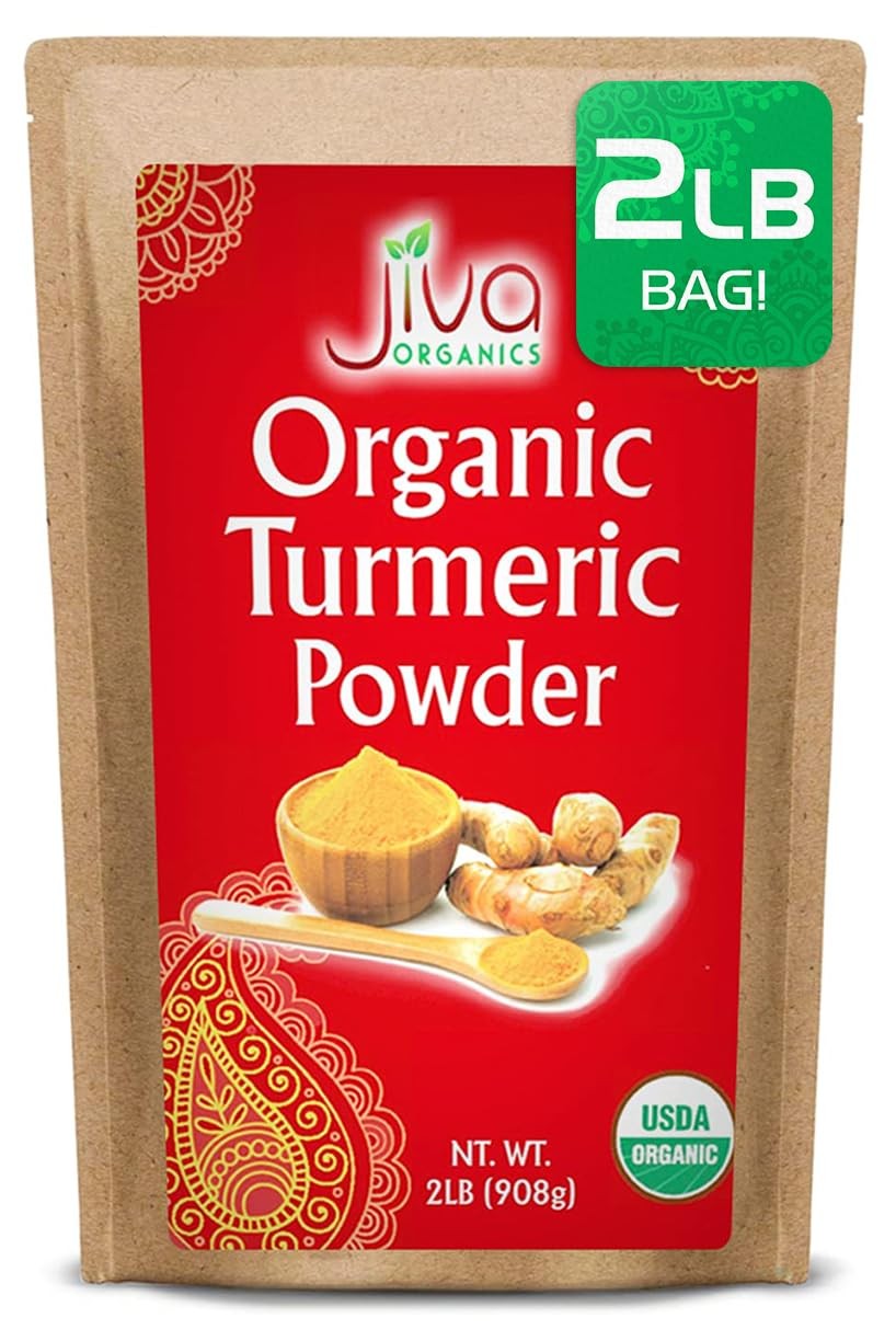 Organic Turmeric Powder 2 LB Bulk Bag – Lab 2 Pound (Pack of 1), Yellow