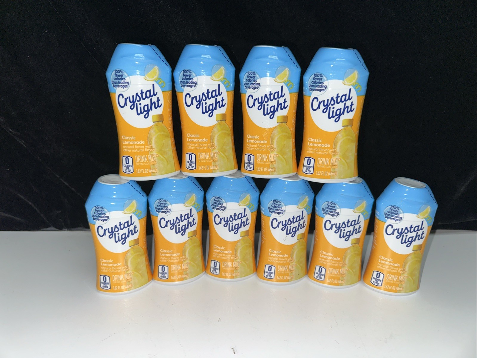 PACK OF 10–Crystal Light CLASSIC LEMONADE Liquid Water Enhancer 1.62 oz