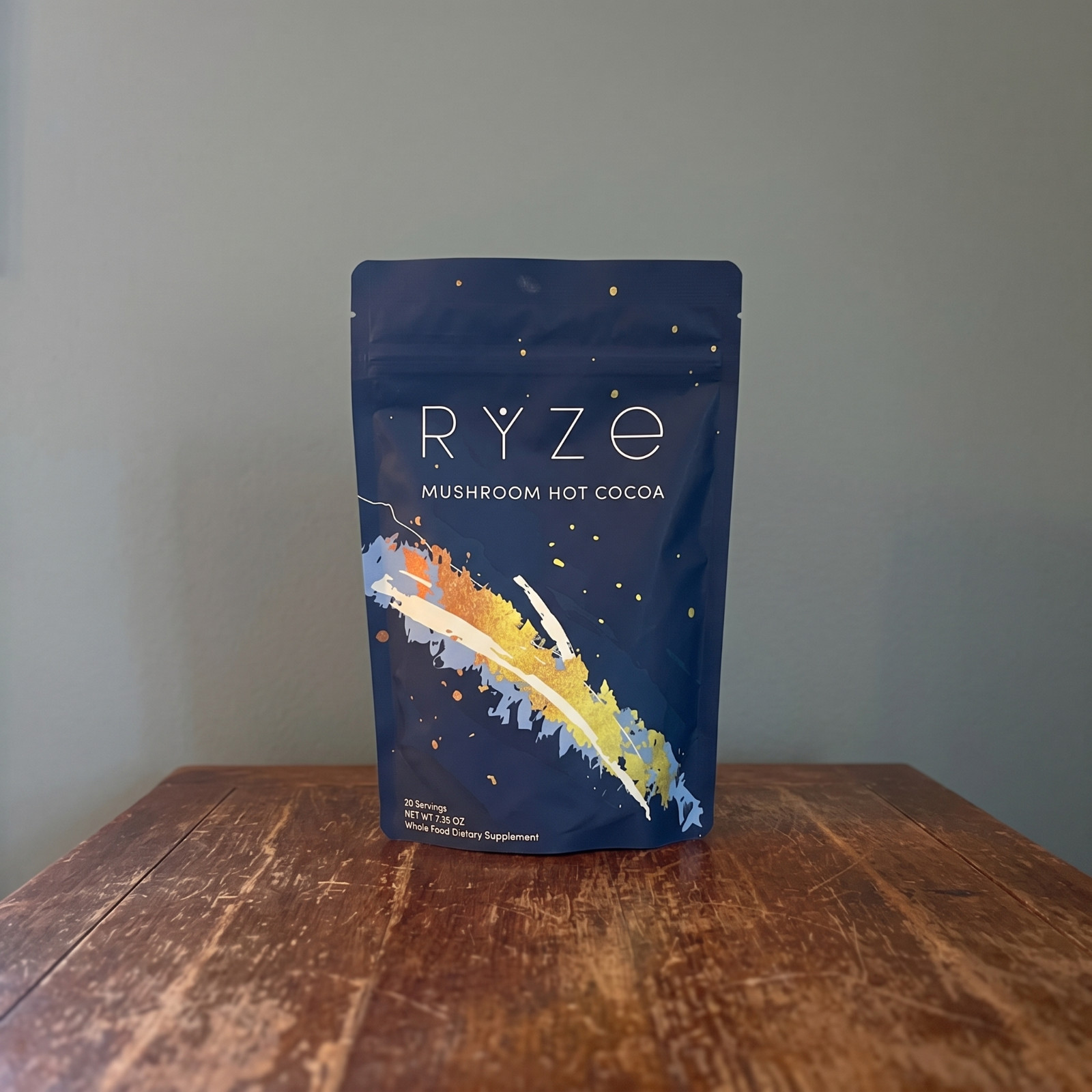 RYZE Mushroom Hot Cocoa with Melatonin Powder 20 Servings