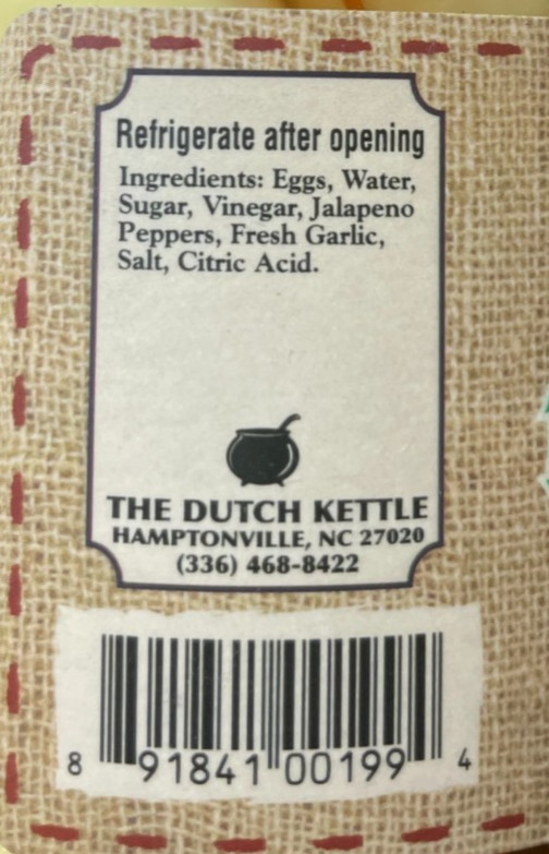 The Dutch Kettle Pickled Jalepeno Eggs & Red Hot Smoked Polish Sausage | 2-Pack