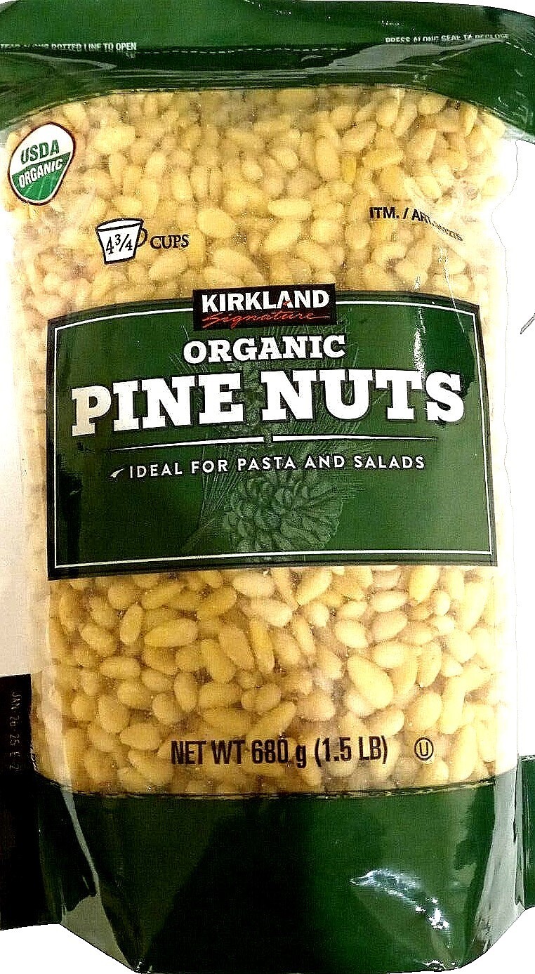 Kirkland Signature Organic Pine Nuts 1.5 Lb (680 g) EXP 06/2026