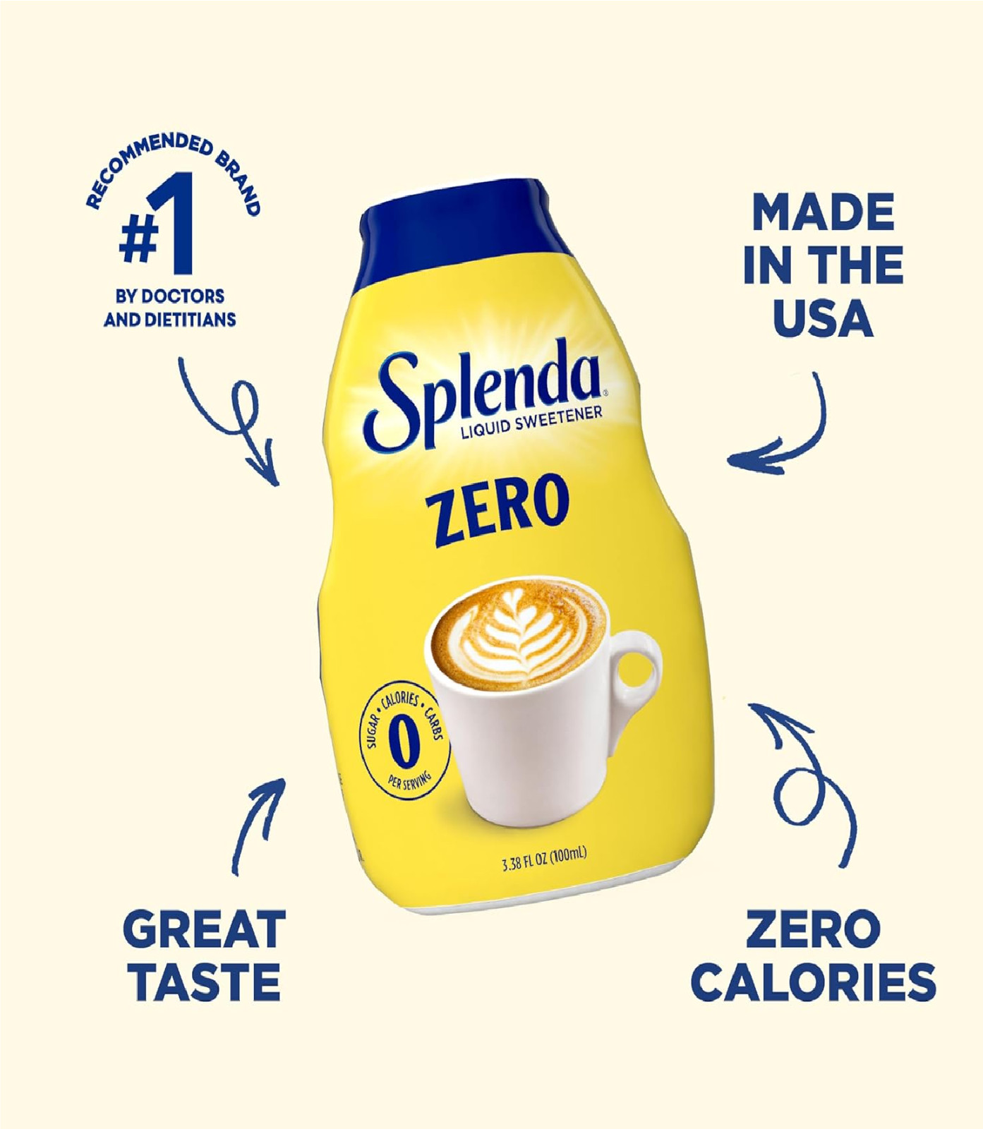 Splenda Liquid Zero Calorie Sweetener drops, 100ml (Pack of 1)