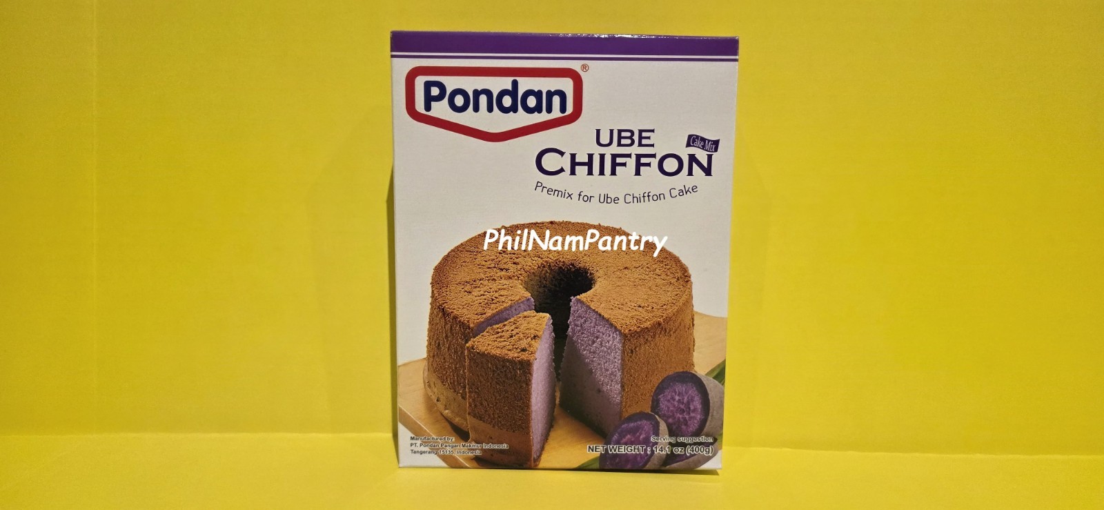 Pondan Instant Ube Chiffon Premix for Ube Chiffon Cake Product of Indonesia