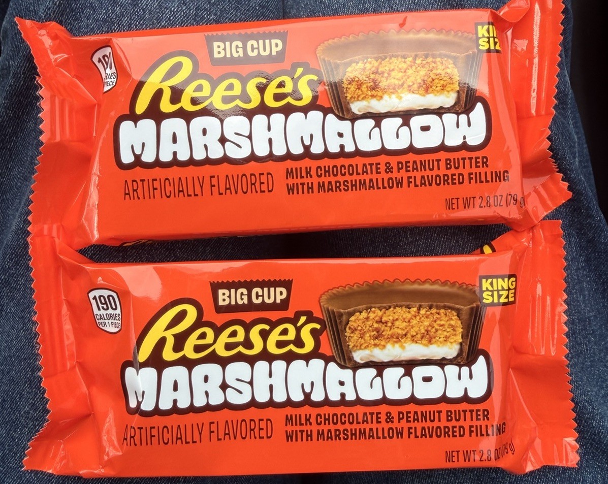 2X Reese’s MARSHMALLOW Big Cup King Size Peanut Butter Cups Candy 2.8 Oz TWO