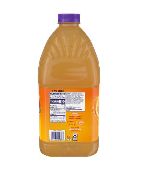 Welchs Orange Pineapple Apple Juice Cocktail 96 fl oz Bottle Large Family Size