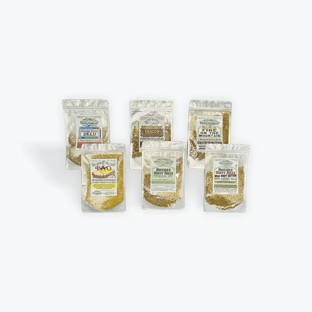 White Mountain Pickle Co. – Pickle On The Edge – Hot & Bold – 6 Pack Sampler