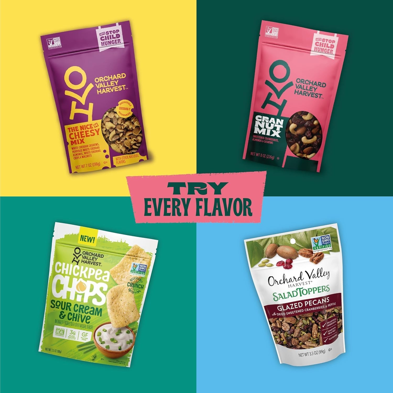 Nutritious Cran Nut Trail Mix – 4g Plant-Based Protein, 1 oz Bags, 8 Pack