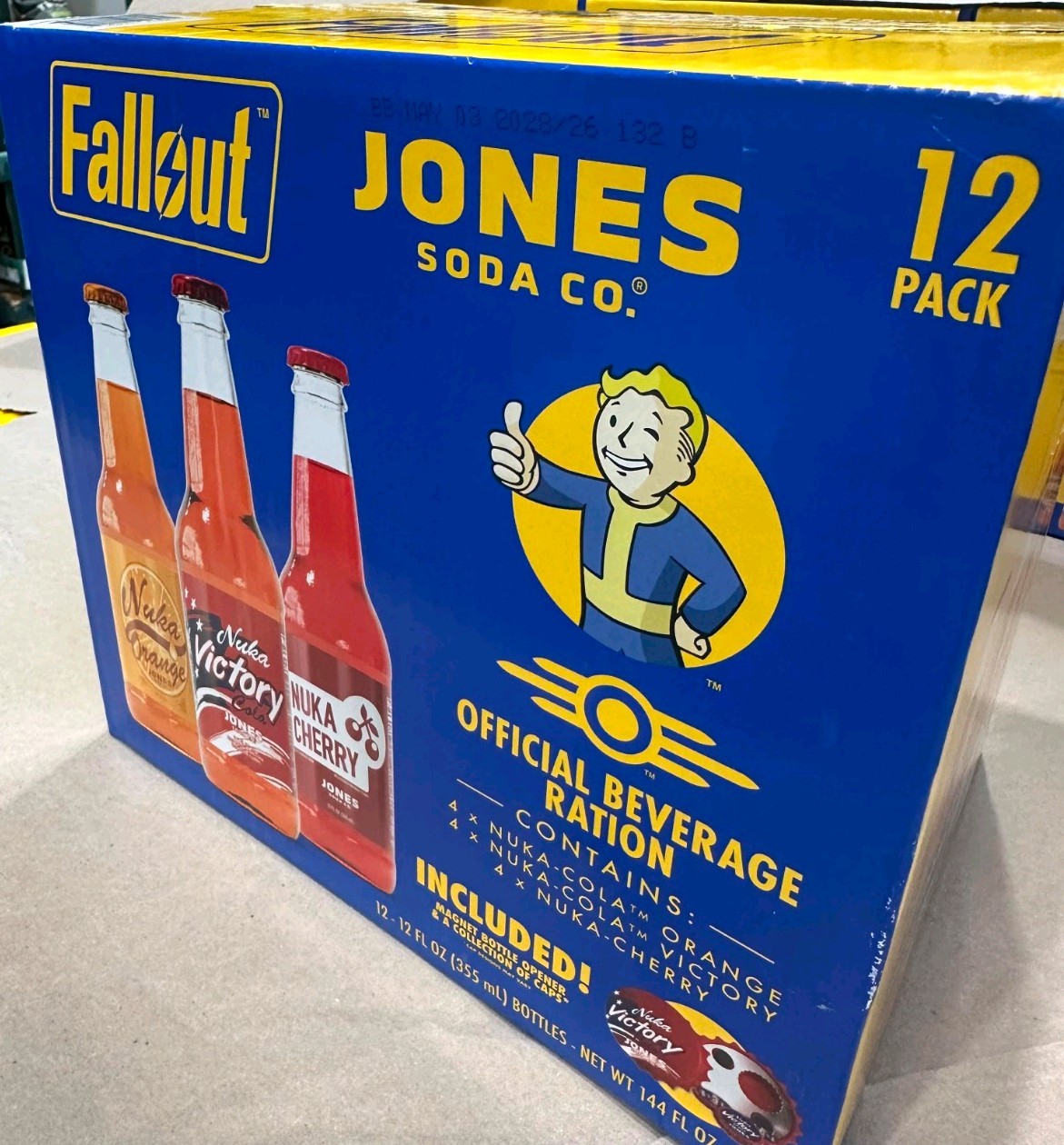 Doubleboxed Fallout x Jones Soda Beverage Ration Nuka Victory Orange &Cherry