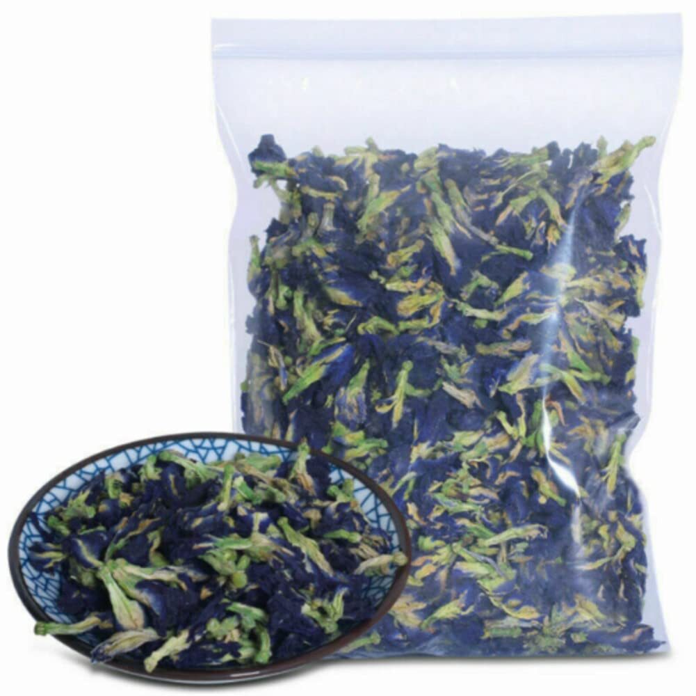 100g Dried Blue Butterfly Pea Flower Tea Pure Organic Ideal for 500 cups or more
