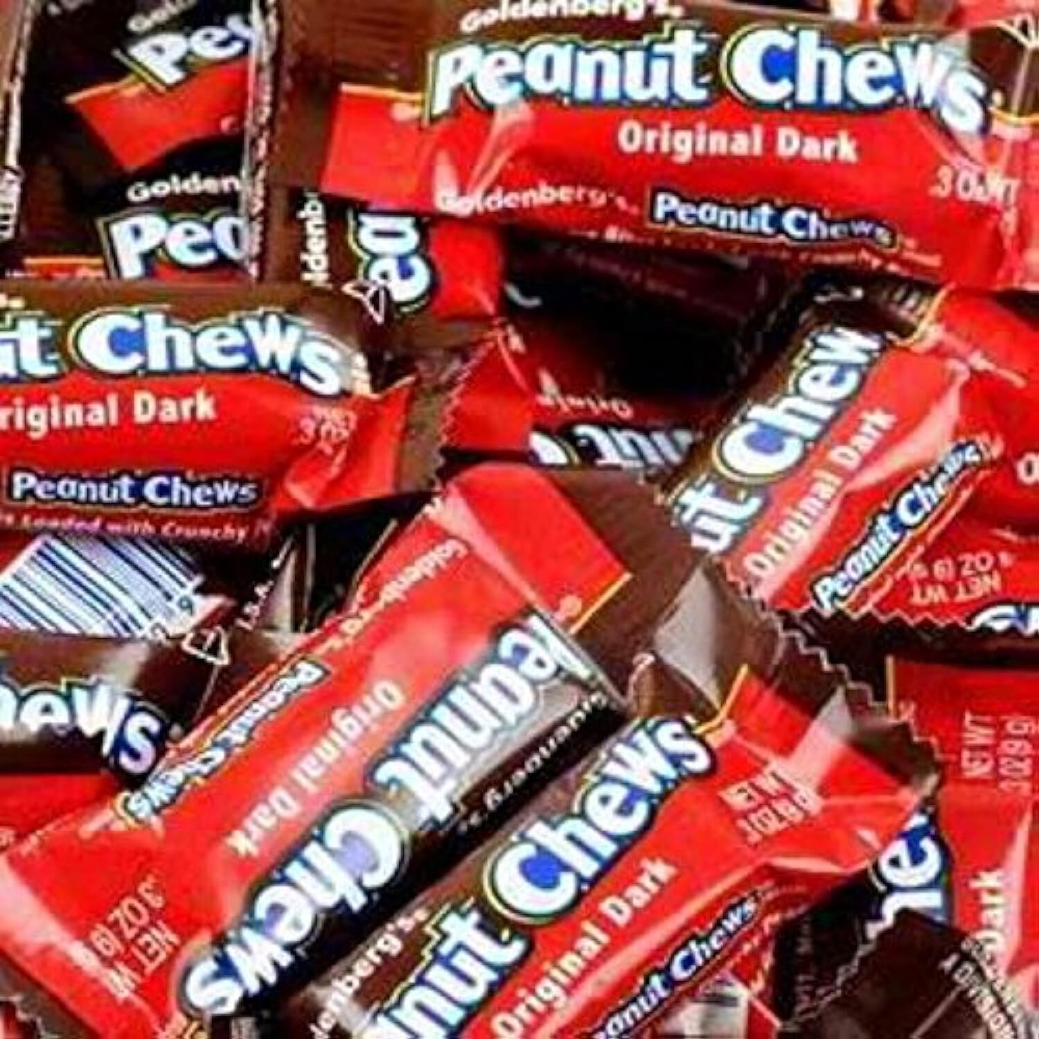 Original Dark Chocolate Goldenberg’s Peanut Chews, 2 Lbs