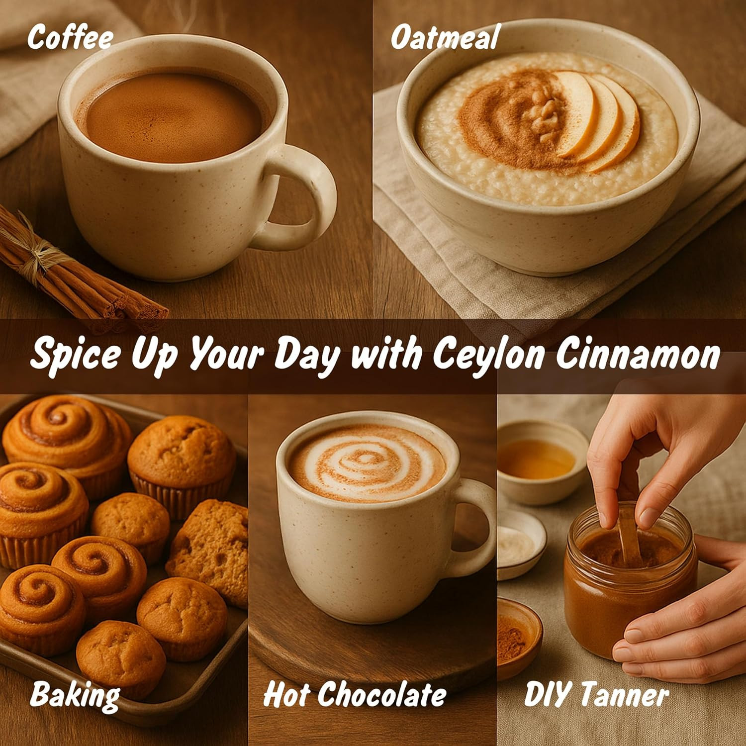 USDA Organic Ceylon Cinnamon Powder, Lab Tested for Heavy Metals, Resealable 4Oz