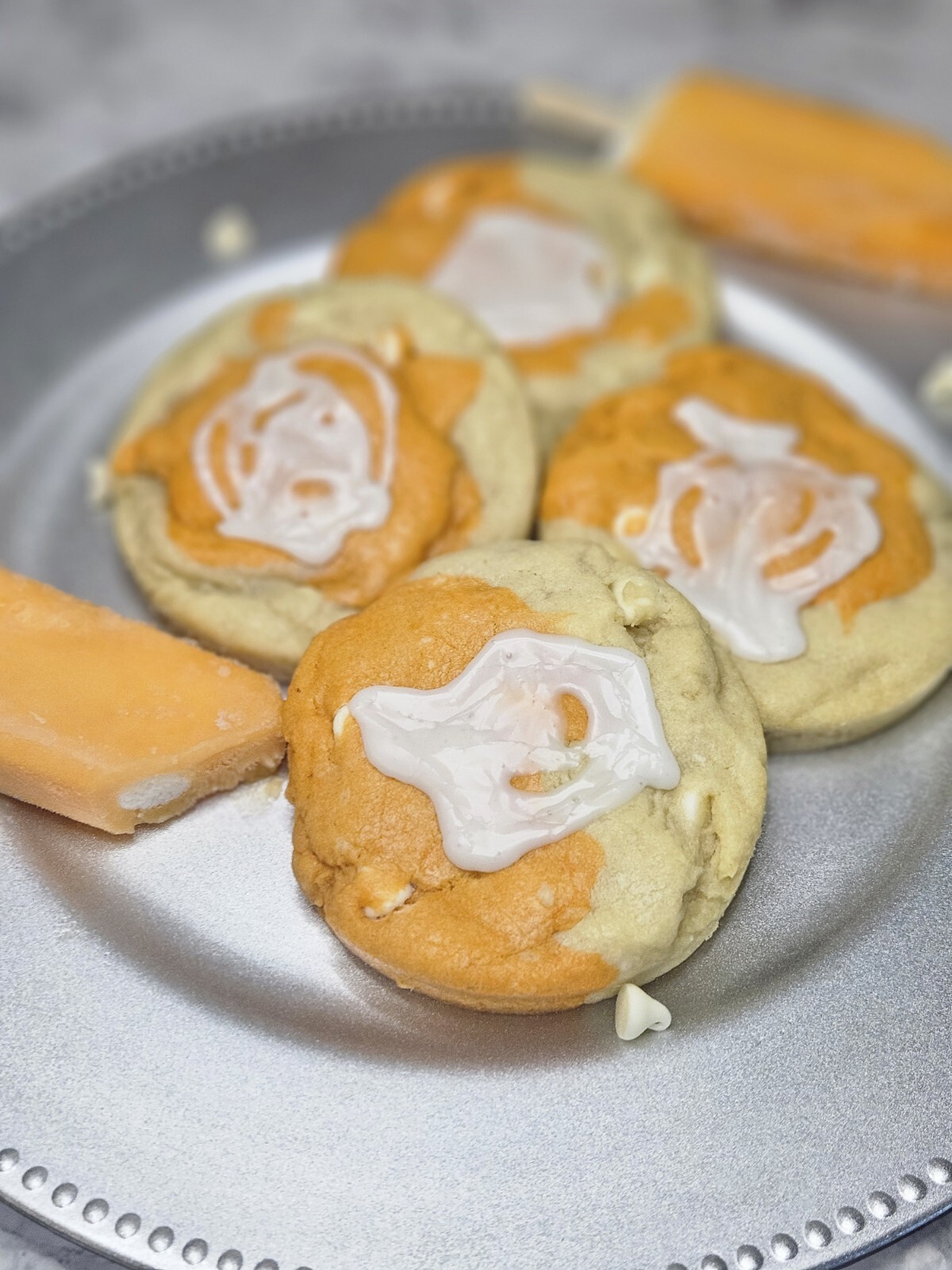 Handmade Orange Creamsicle Cookie, Giant Cookies, Soft Baked Cookies, Fresh Bake