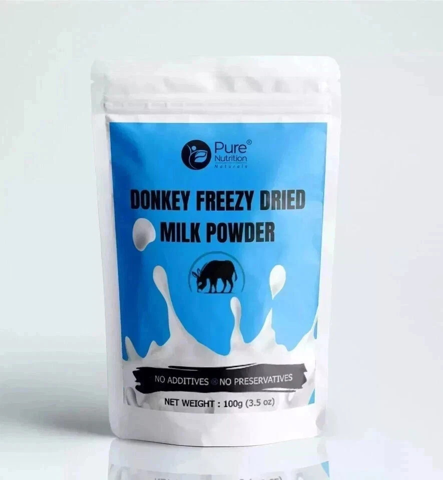 DONKEY MILK POWDER FREEZE DRIED ORGANIC (50GM to 1000GM)