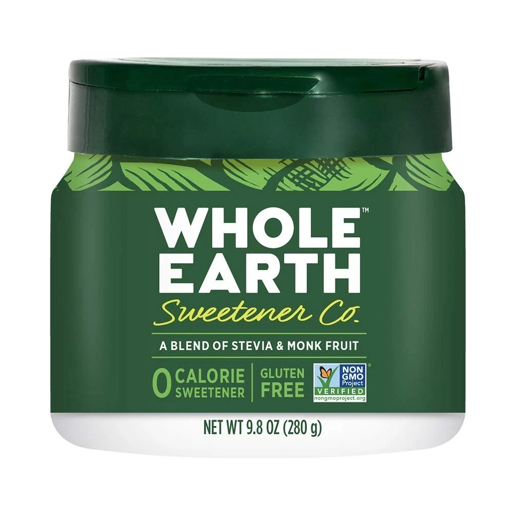 Stevia & Monk Fruit Plant-Based Sweetener, 9.8 Ounce Jar