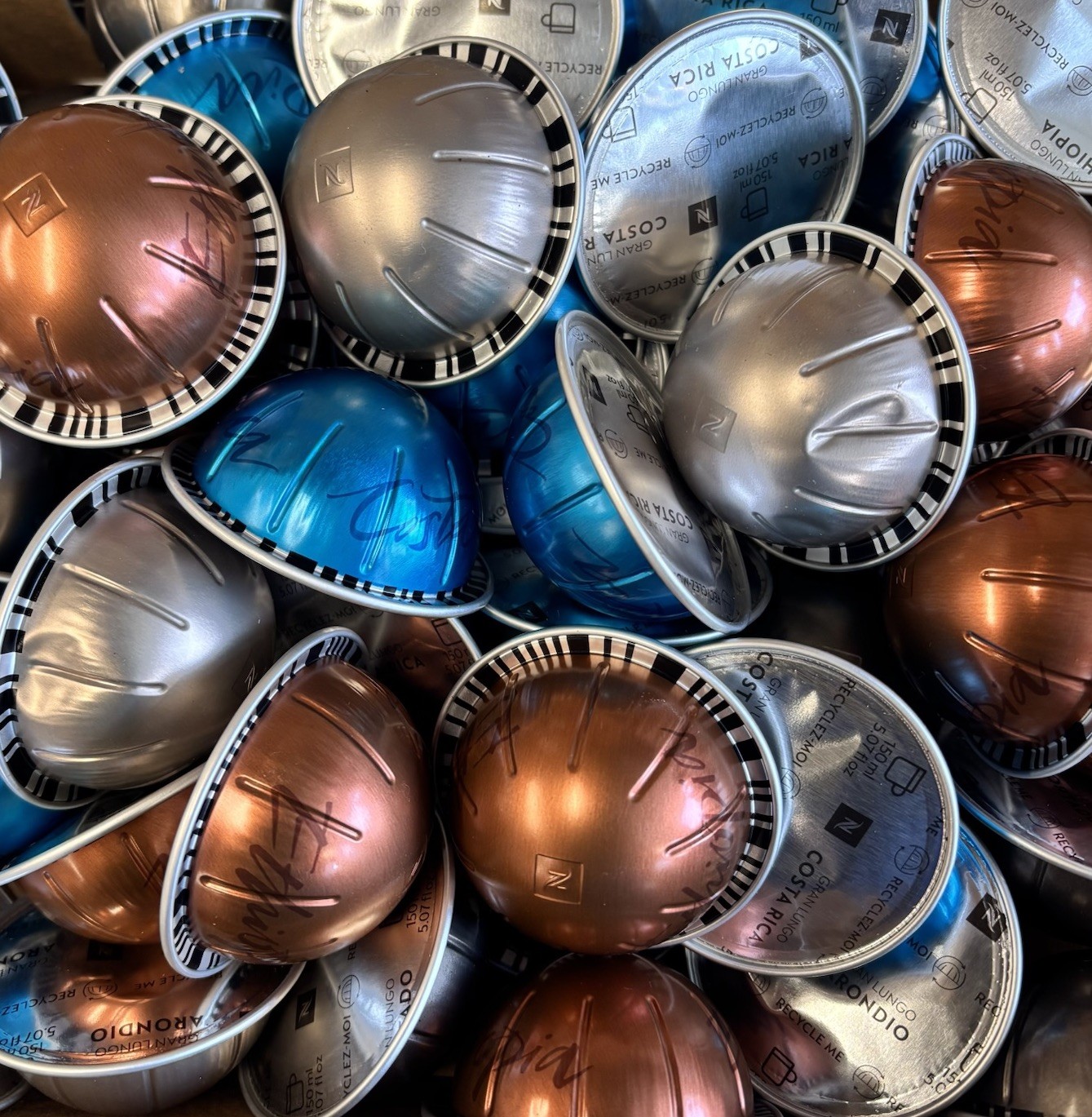 Nespresso Vertuo Variety Pack GRAN LUNGO 100 ct BULK/LOOSE Pods, ALL 5.07oz Pods