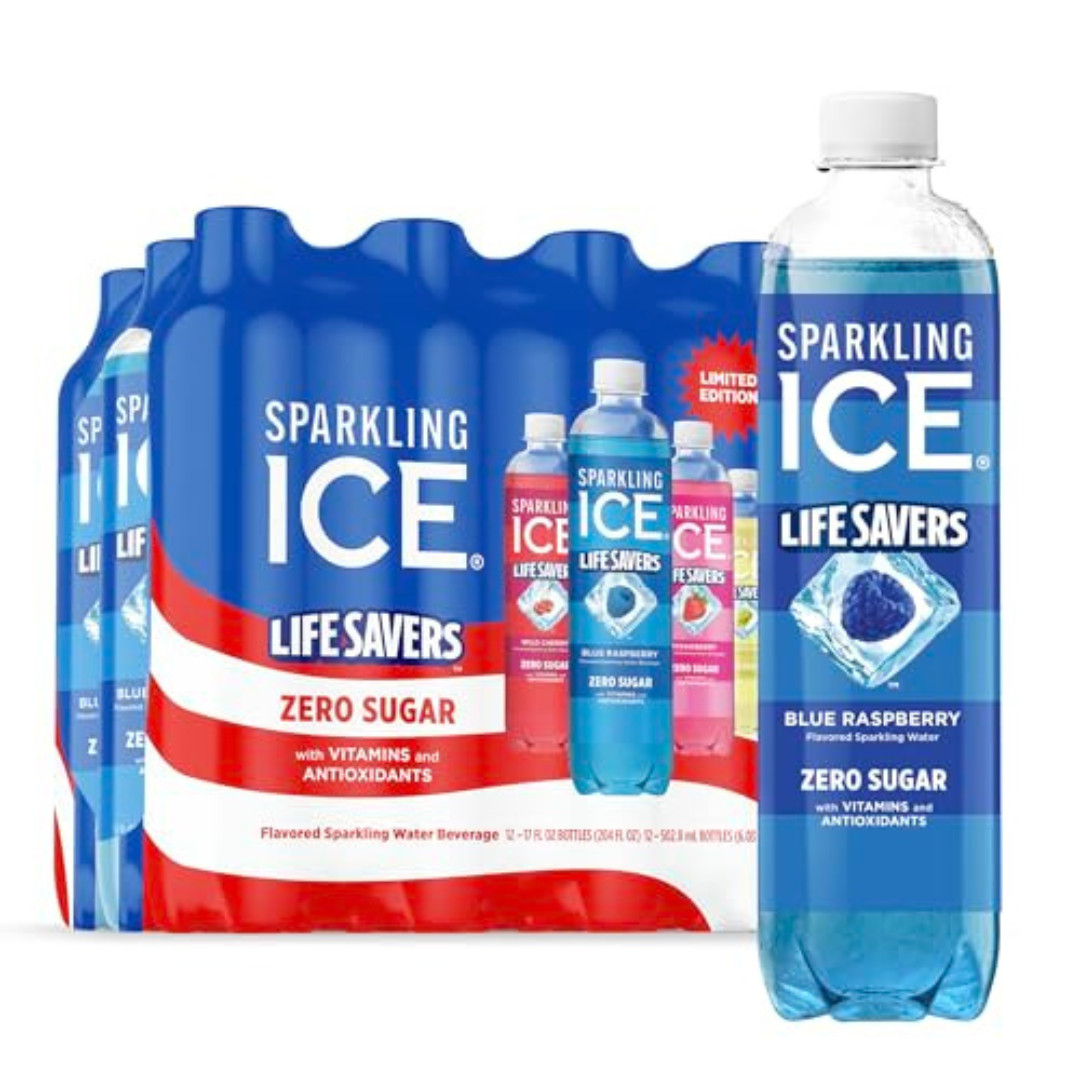 Sparkling Ice® LIFE SAVERS™ Red, White and Blue Variety 17 Fl Oz (Pack of 12)