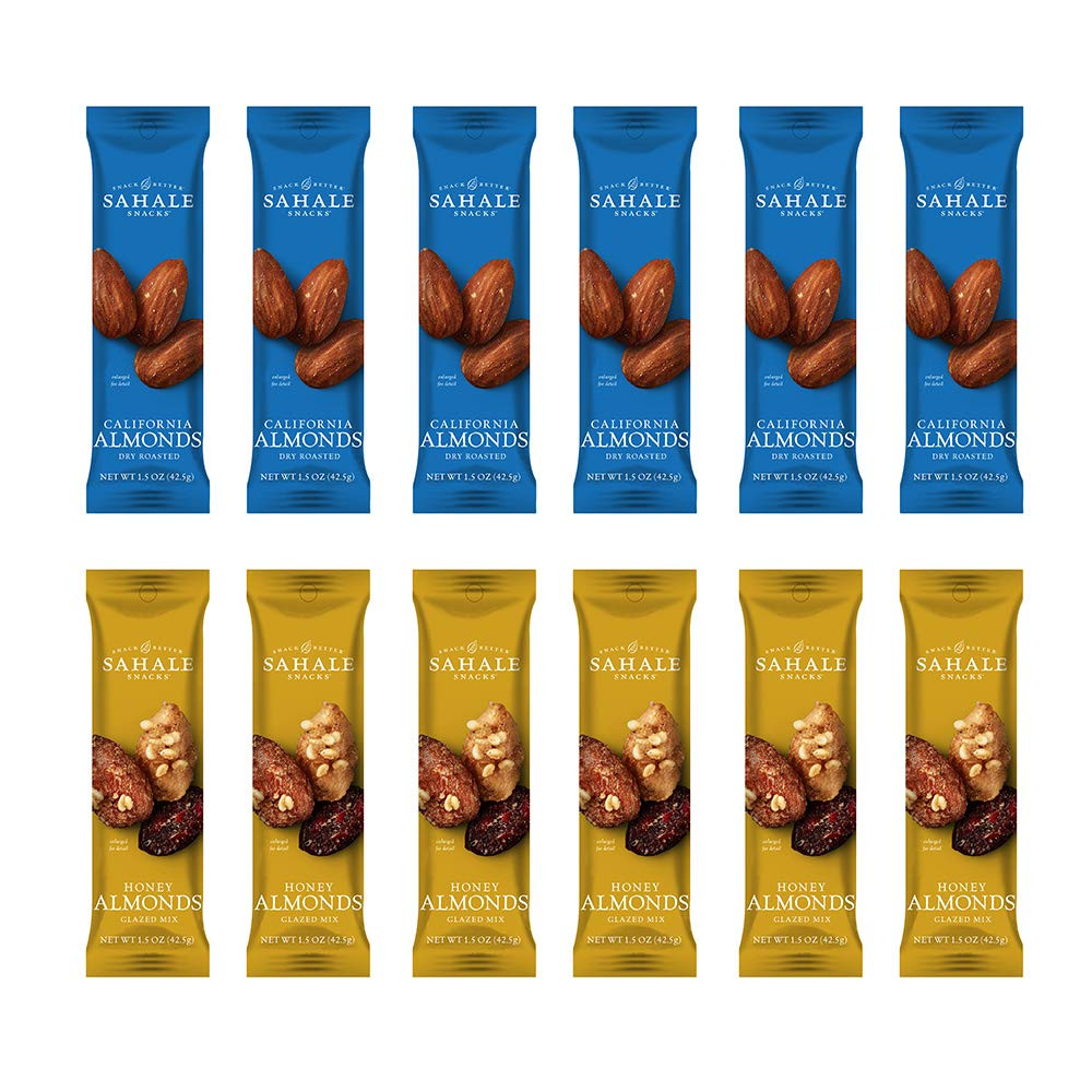 Sahale Snacks Glazed Mix Nut Blend Variety Pack, 1.5 Oz Grab & Go Bags (12 Total
