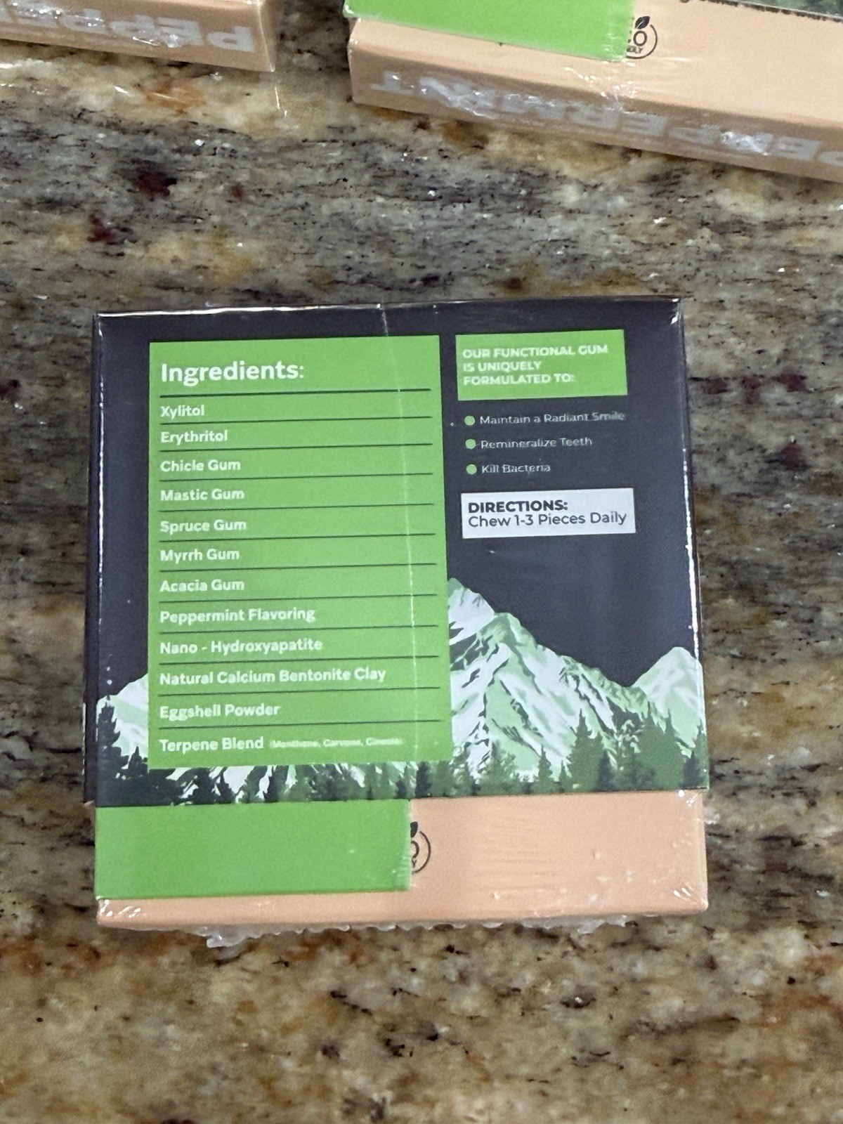 4 LOT Larineco Remineralizing Peppermint Gum w/ Nano Hydroxyapatite & Xylitol