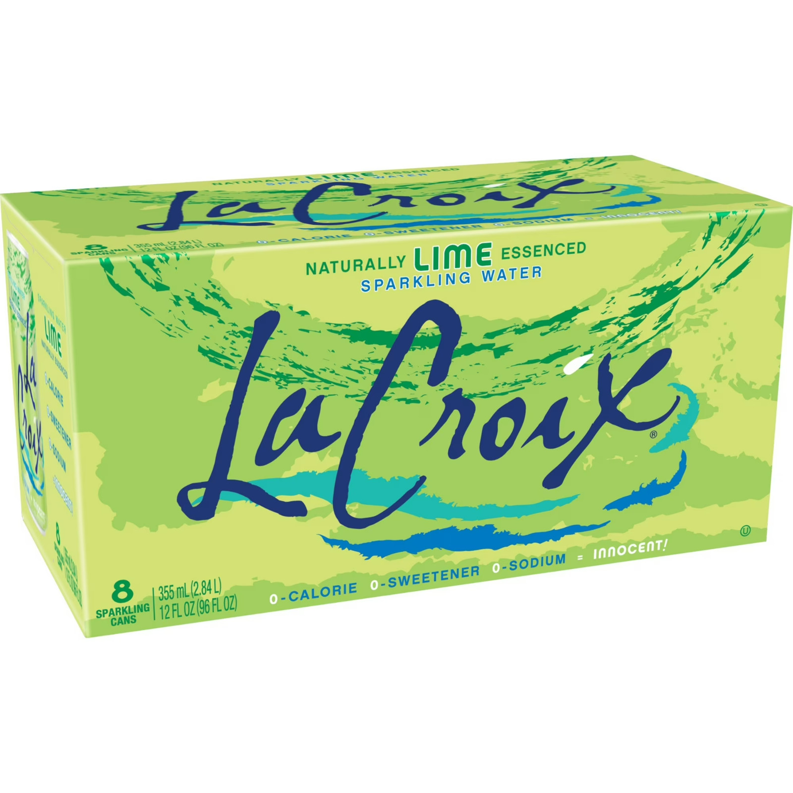 LaCroix sparkling water Lime 12 fl oz (pack of 8)…….