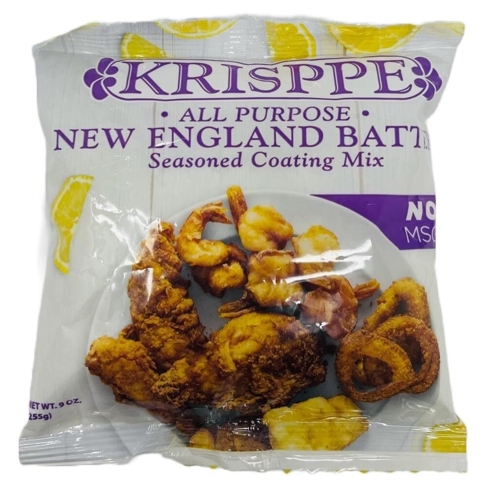 Krisppe All Purpose New England Style Batter Mix for Rhode Island Clam Cakes 3Pk