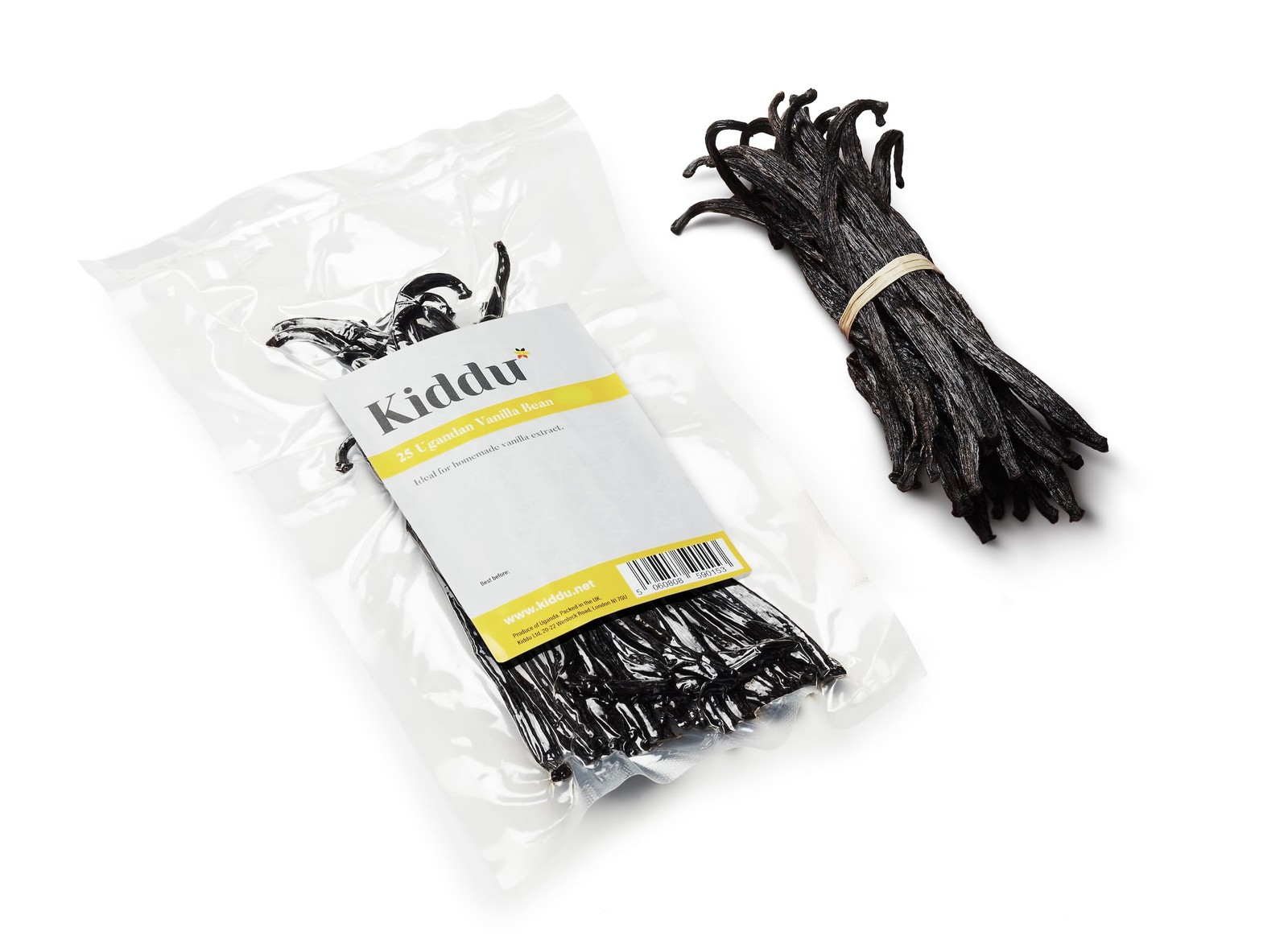 25 Premium Vanilla Beans Grade B – Whole Non GMO Vanilla beans, ideal for ext…