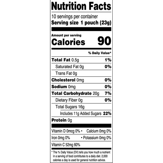 Great Value Fruit Smiles Snack, Original Flavor, 10 Count free shipping now