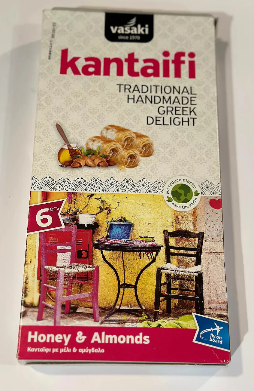 Vasaki Handmade Kantaifi – Honey & Almond Greek Pastry