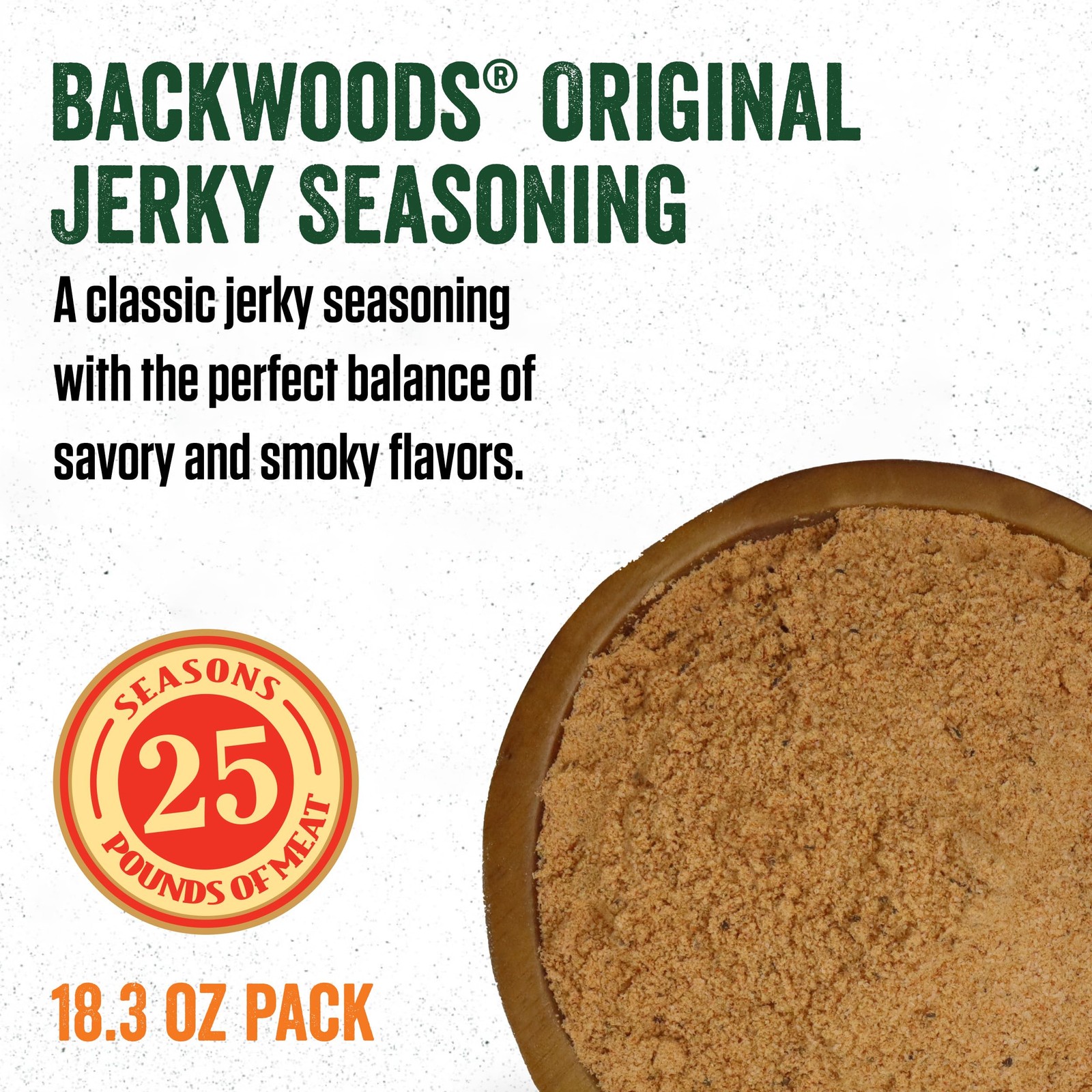 LEM Products Backwoods Original Jerky Seasoning, Ideal 18.3 Ounce (Pack of 1)