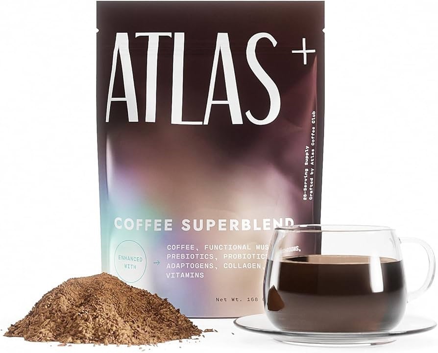 Atlas+ Coffee Superblend– Instant Mushroom Coffee with Lion’s Mane Exp ‘27-28
