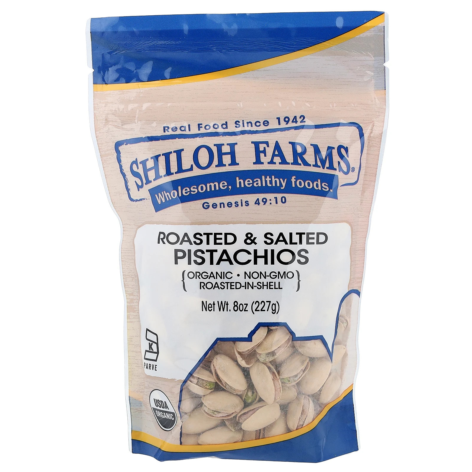 Organic Pistachios, Roasted & Salted, 8 oz (227 g)