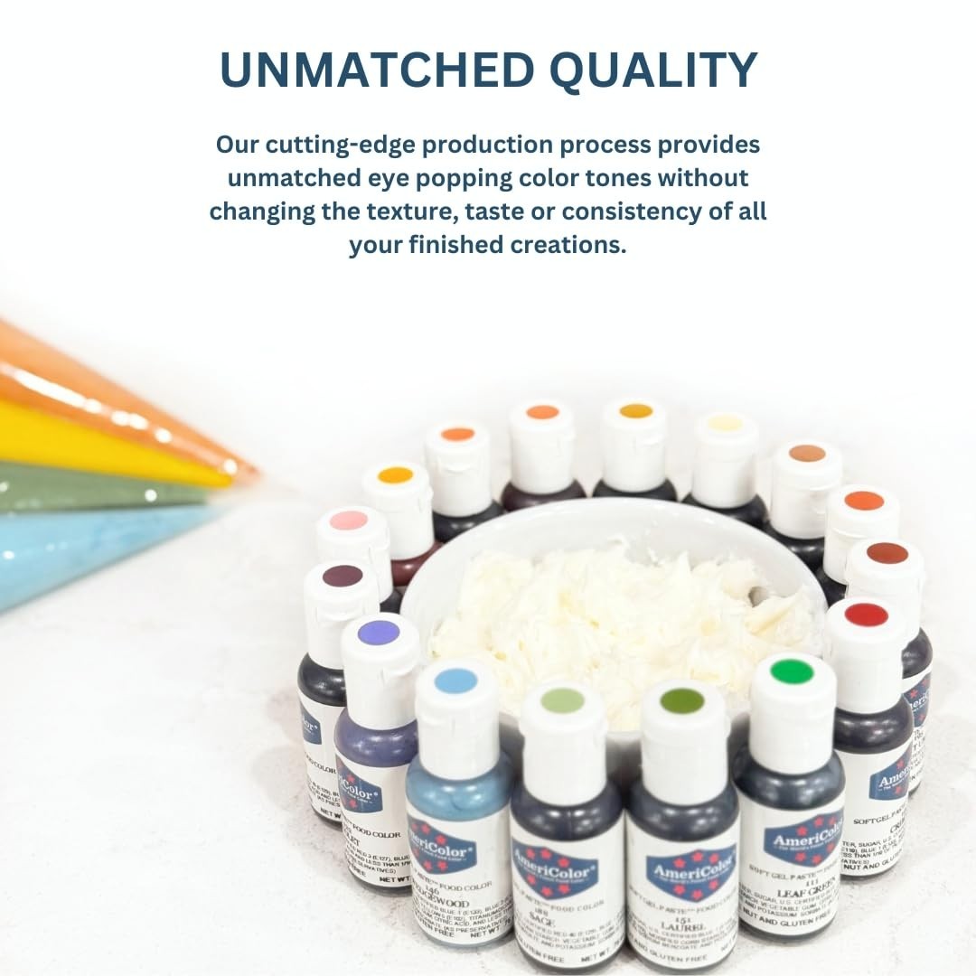 Soft Gel Paste Food Coloring Kit – 12 Colors