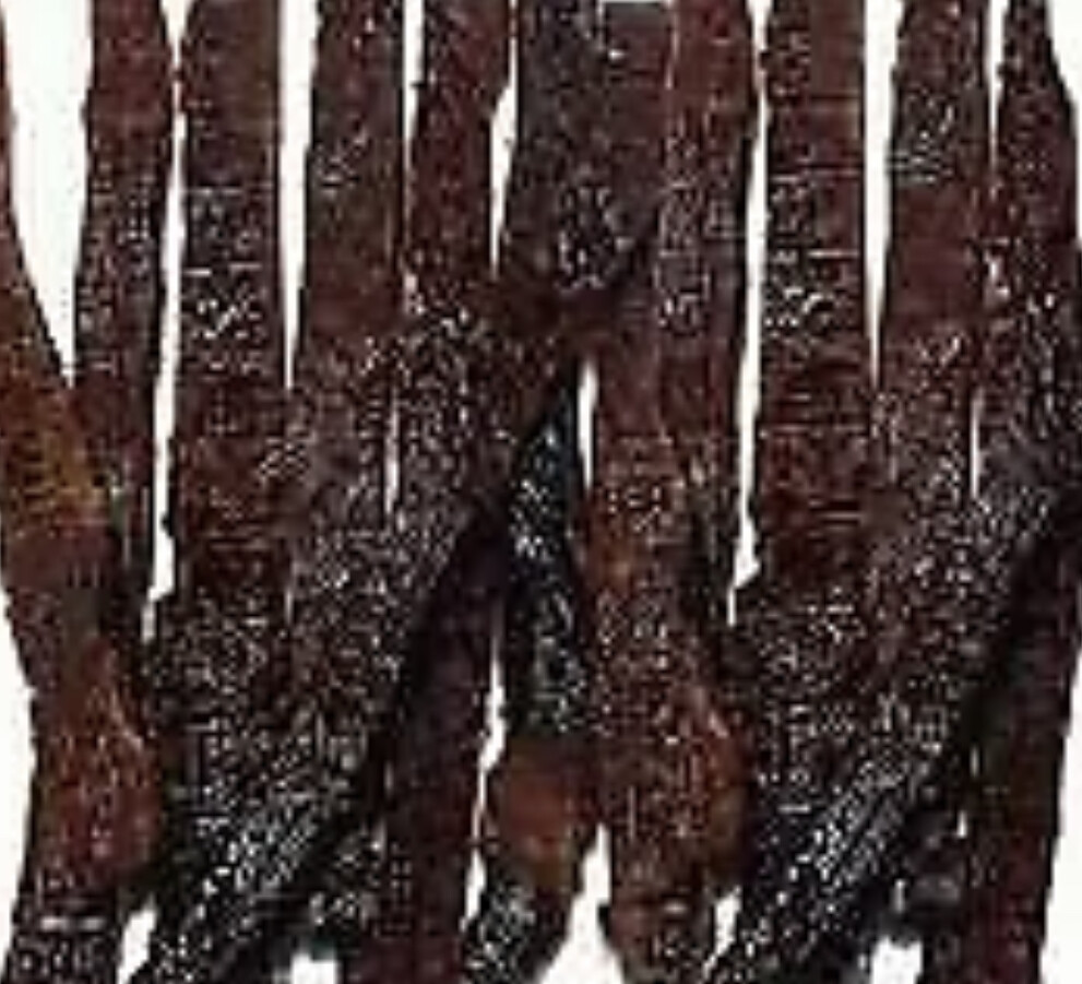 Cowboy Hickory Smoked Jerky Hut Beef Jerky 1/2 Pound Bag 8oz Package Traditional