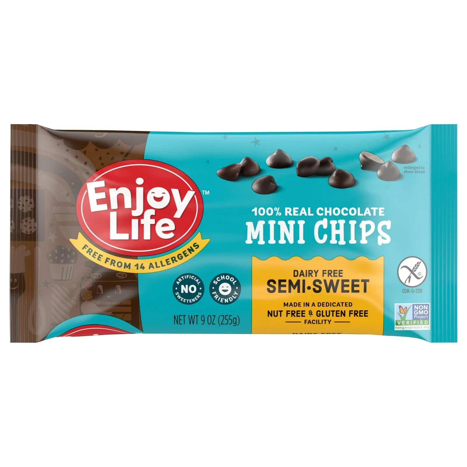 Enjoy Life Semi-Sweet Mini Chips, Dairy Free Chocolate Chips, 9 oz