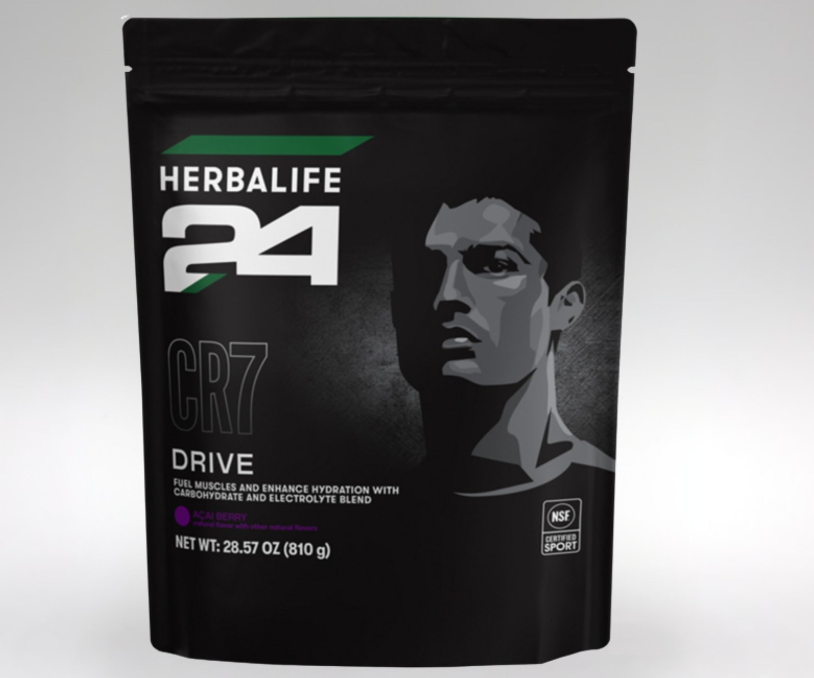 Herbalife24 CR7 Drive Advanced Hydration Powder Mix, Acai Berry Pouch, 28.57 oz