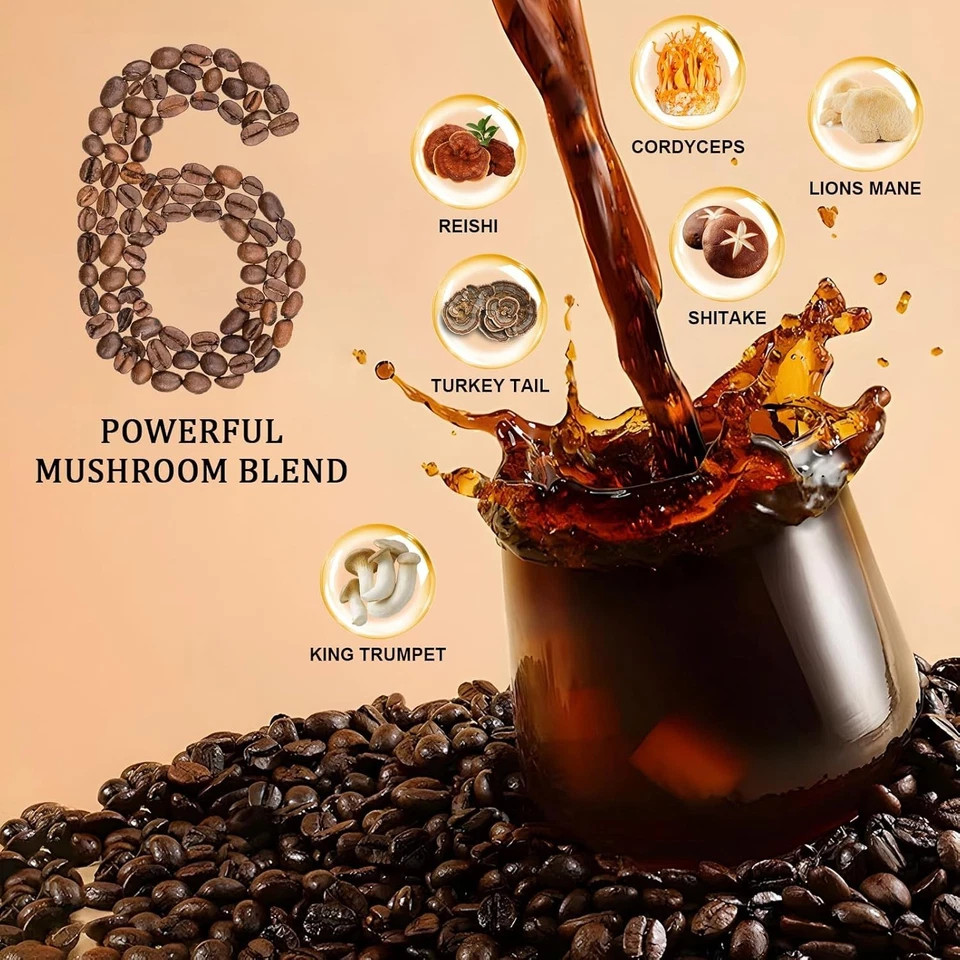 2x Ryze Mushroom Coffee 30 SERVINGS Instant Coffee FREE Shipping