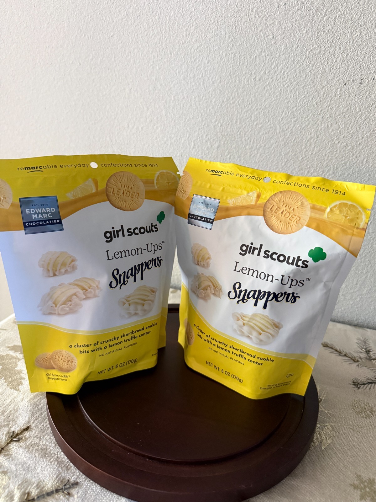 Edward Marc Chocolatier Girl Scouts Lemon Ups Snapper 6 Oz-2 PACKS-EXP 02/2027