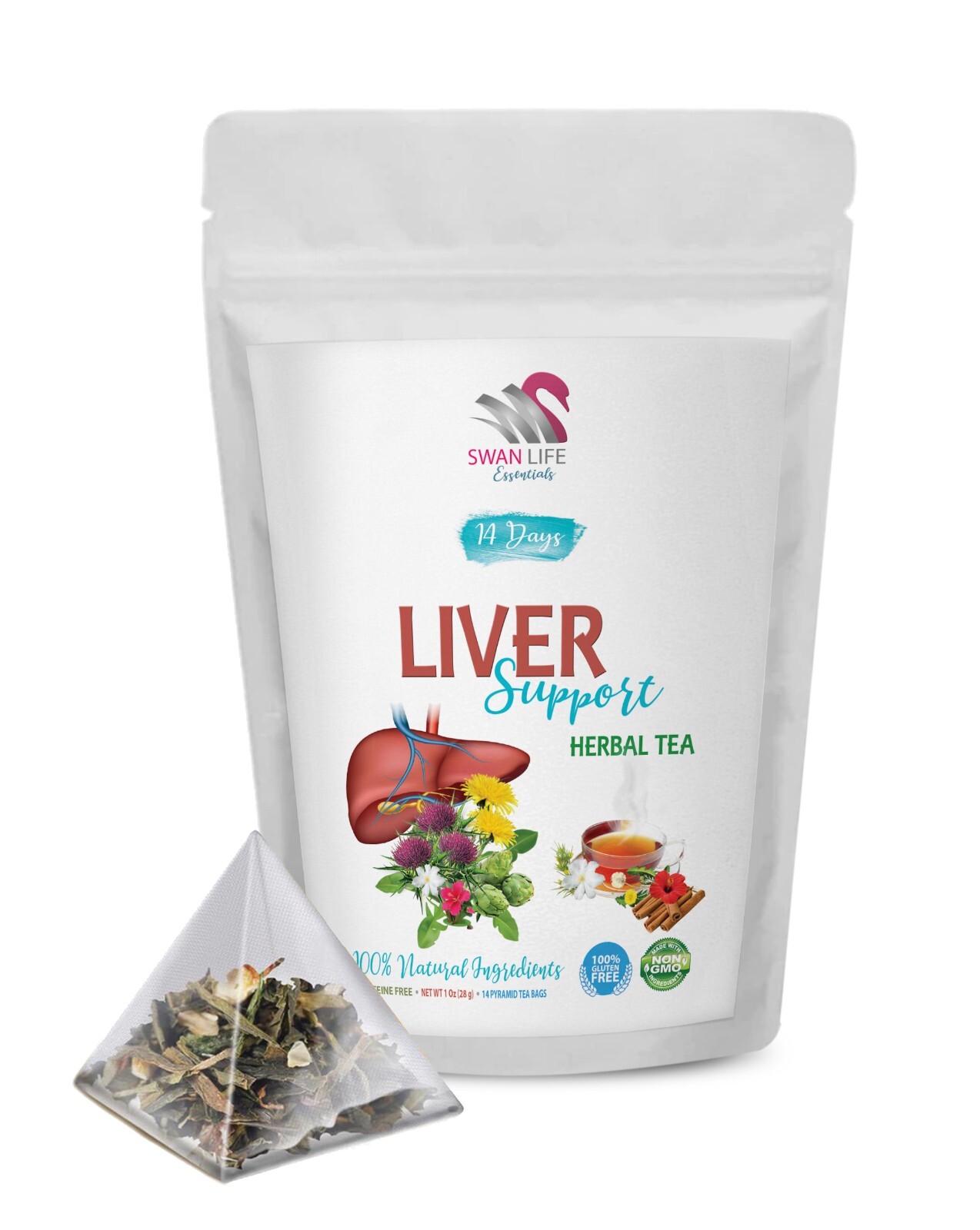 liver support tea organic – LIVER DETOX TEA – liver repair for 1 Pack 14 Days