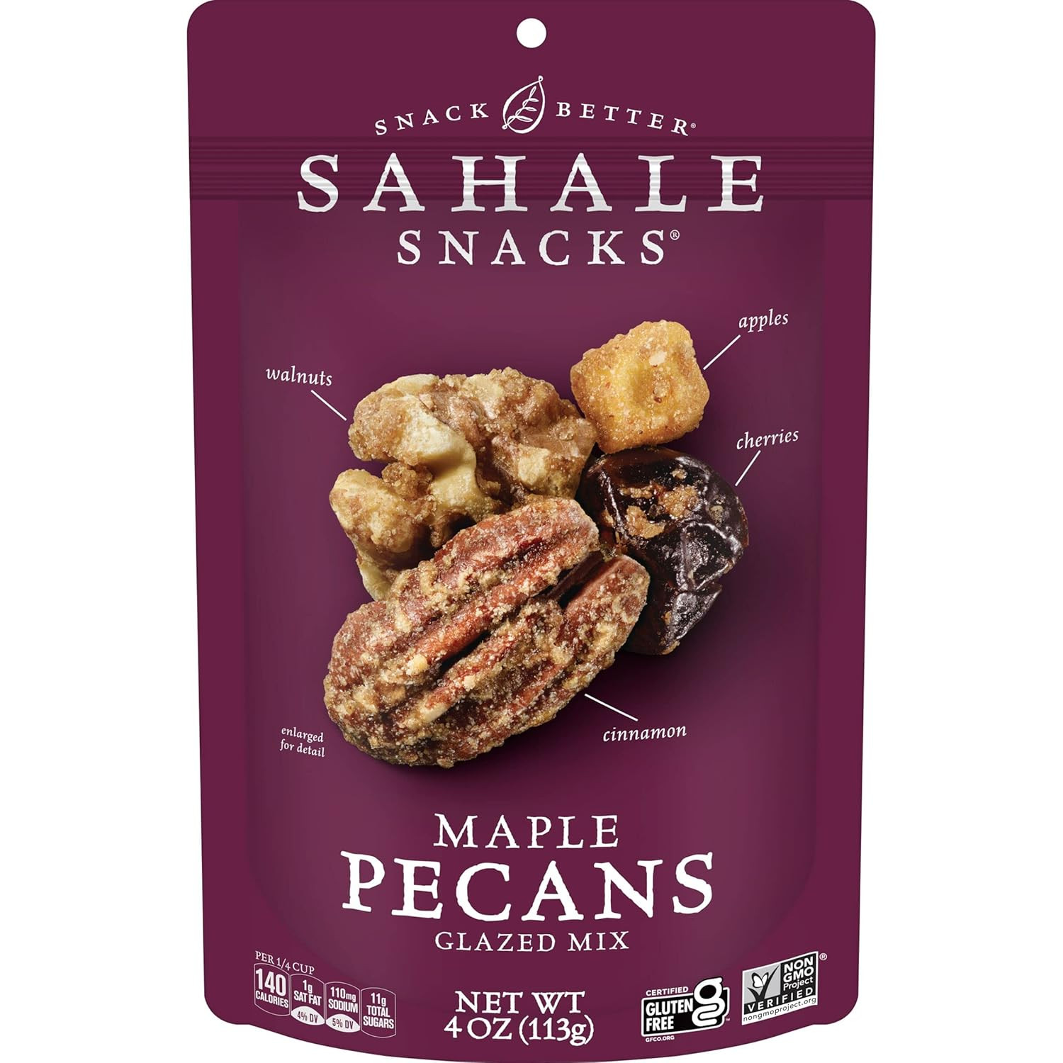 Sahale Snacks Glazed Mix Nut Blend Variety Pack, 1.5 Oz Grab & Go Bags (12 Total
