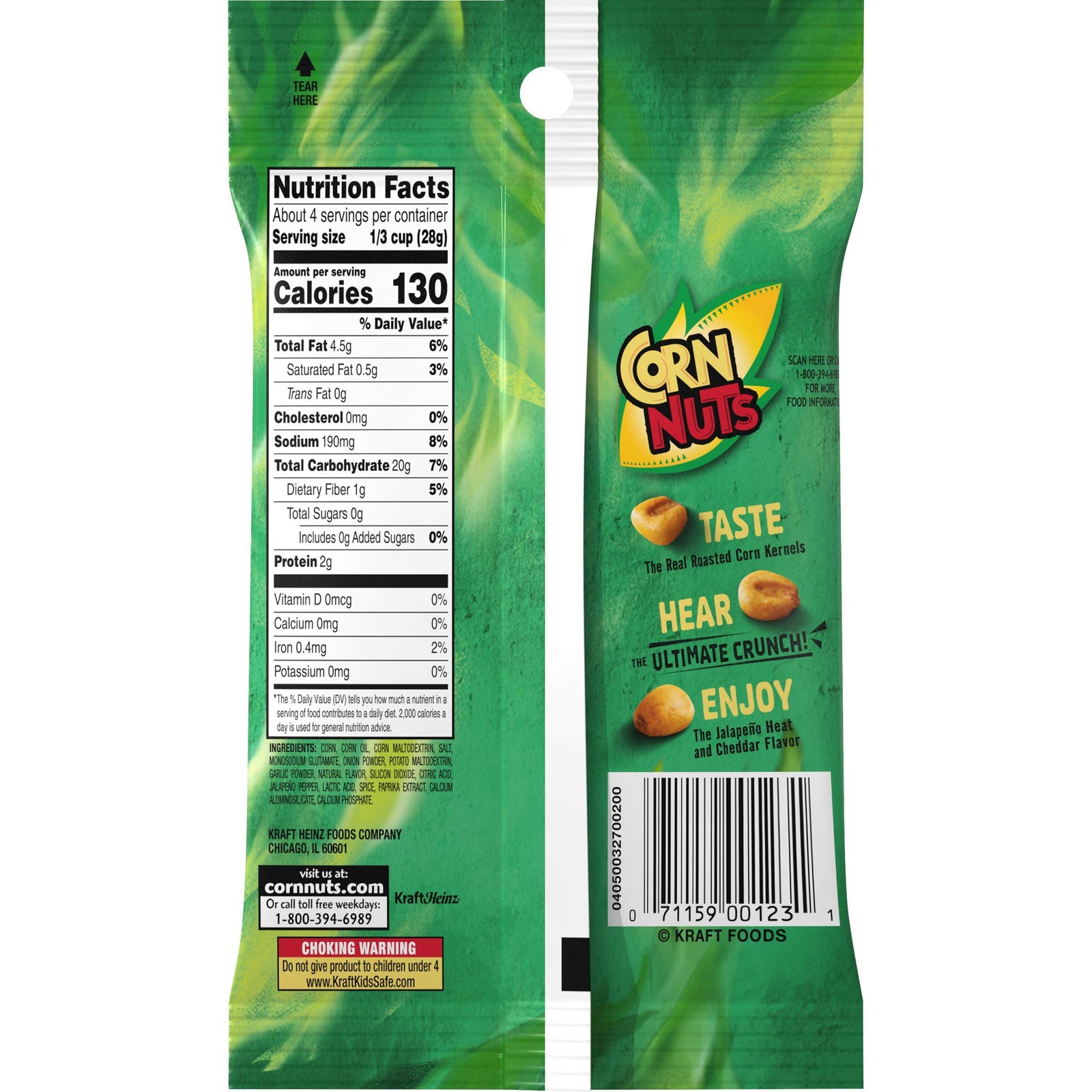 Corn Nuts Variety Pack 4oz Size (Pack of 5) 1 Each – 4 Ounce