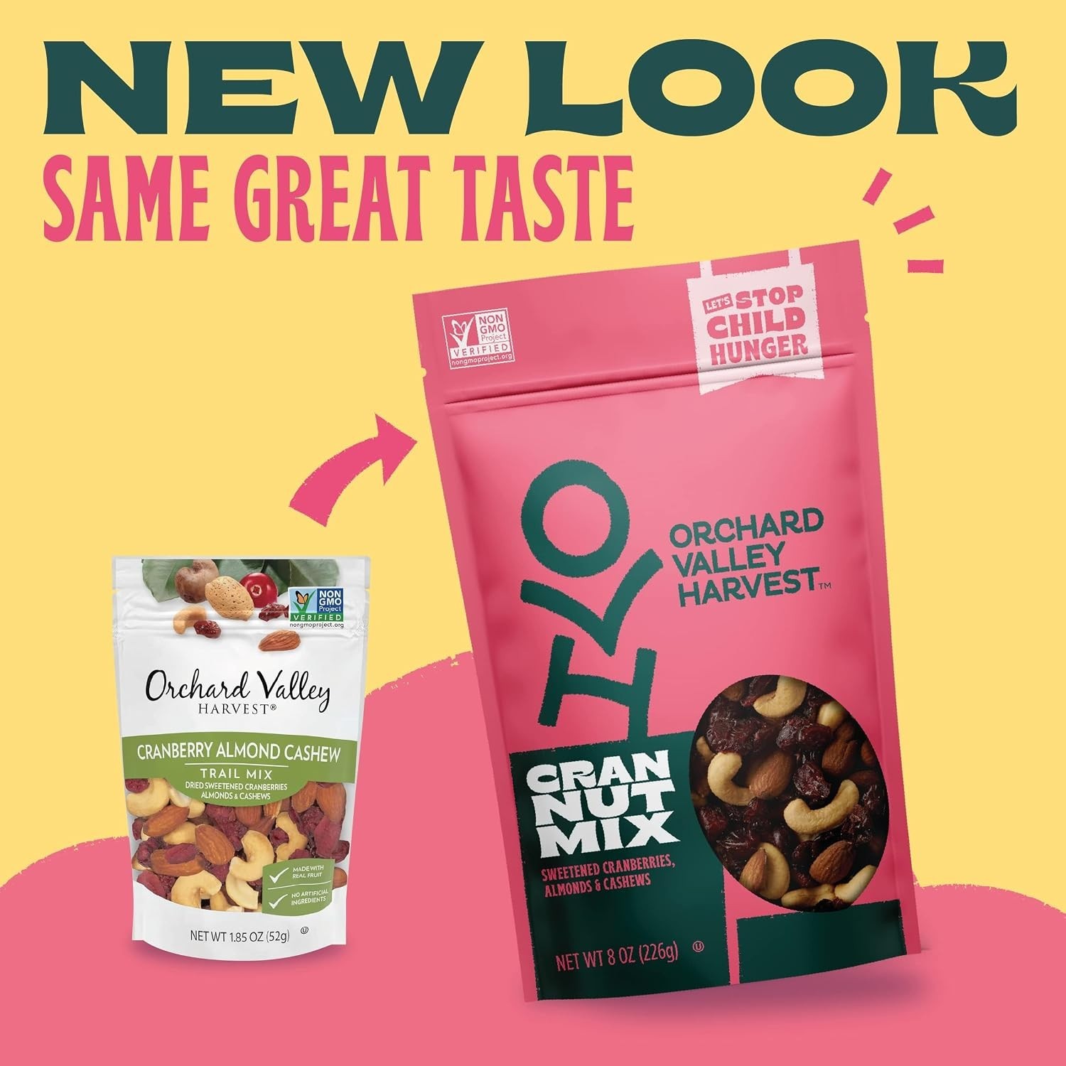 Nutritious Cran Nut Trail Mix – 4g Plant-Based Protein, 1 oz Bags, 8 Pack
