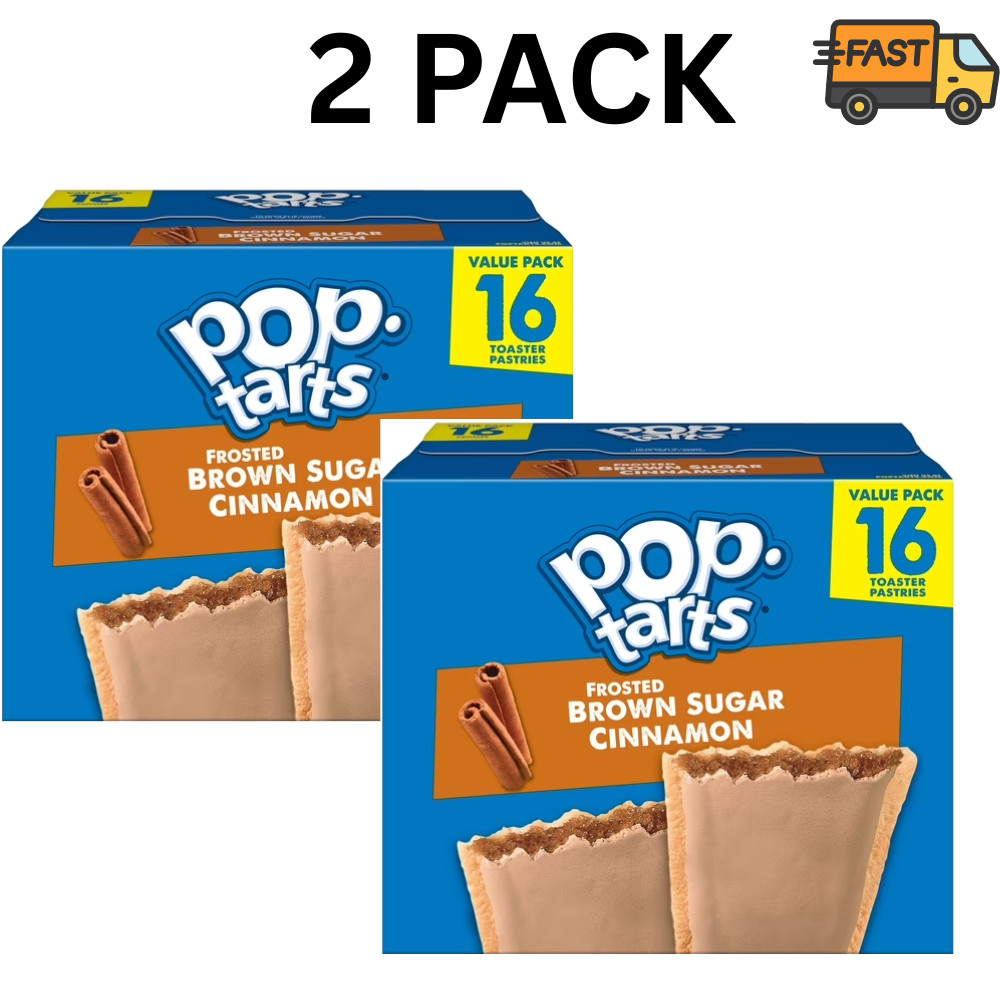 Pop-Tarts Brown Sugar Cinnamon Toaster Pastries 16 Ct 2 Pack