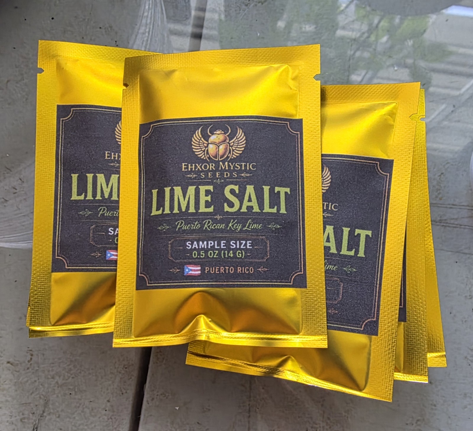 Limón Criollo Lime Salt 0.5oz Puerto Rican Made NON GMO ORGANIC Sample Size
