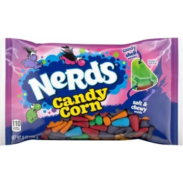 Nerds CANDY CORN 8 oz. Candy Shell Outside Soft & Chewy Inside ** BB 4/2027 **
