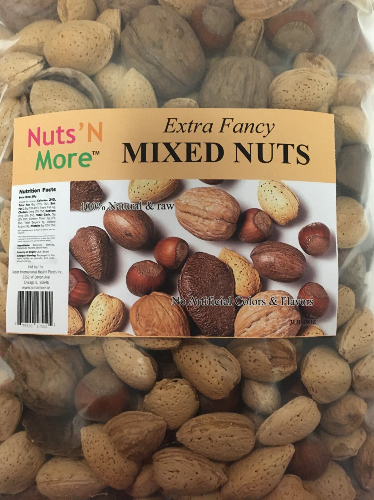 In Shell Mixed Nuts – 3 lb- extra fancy with brazil – NUTS N MORE