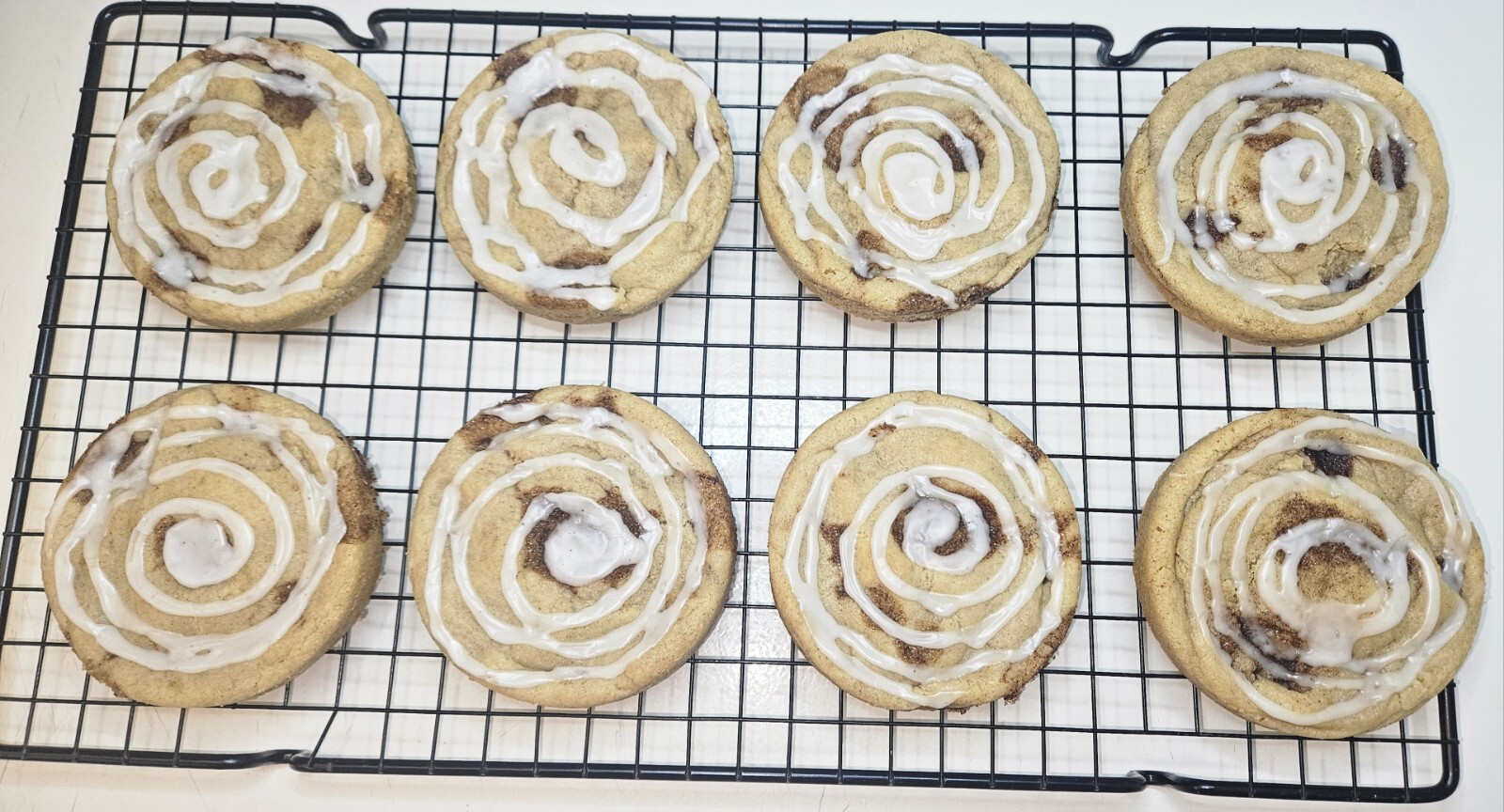 Handmade Fresh Baked Cinmamon Roll Cookies, Giant Cookies, Soft Baked Cookies