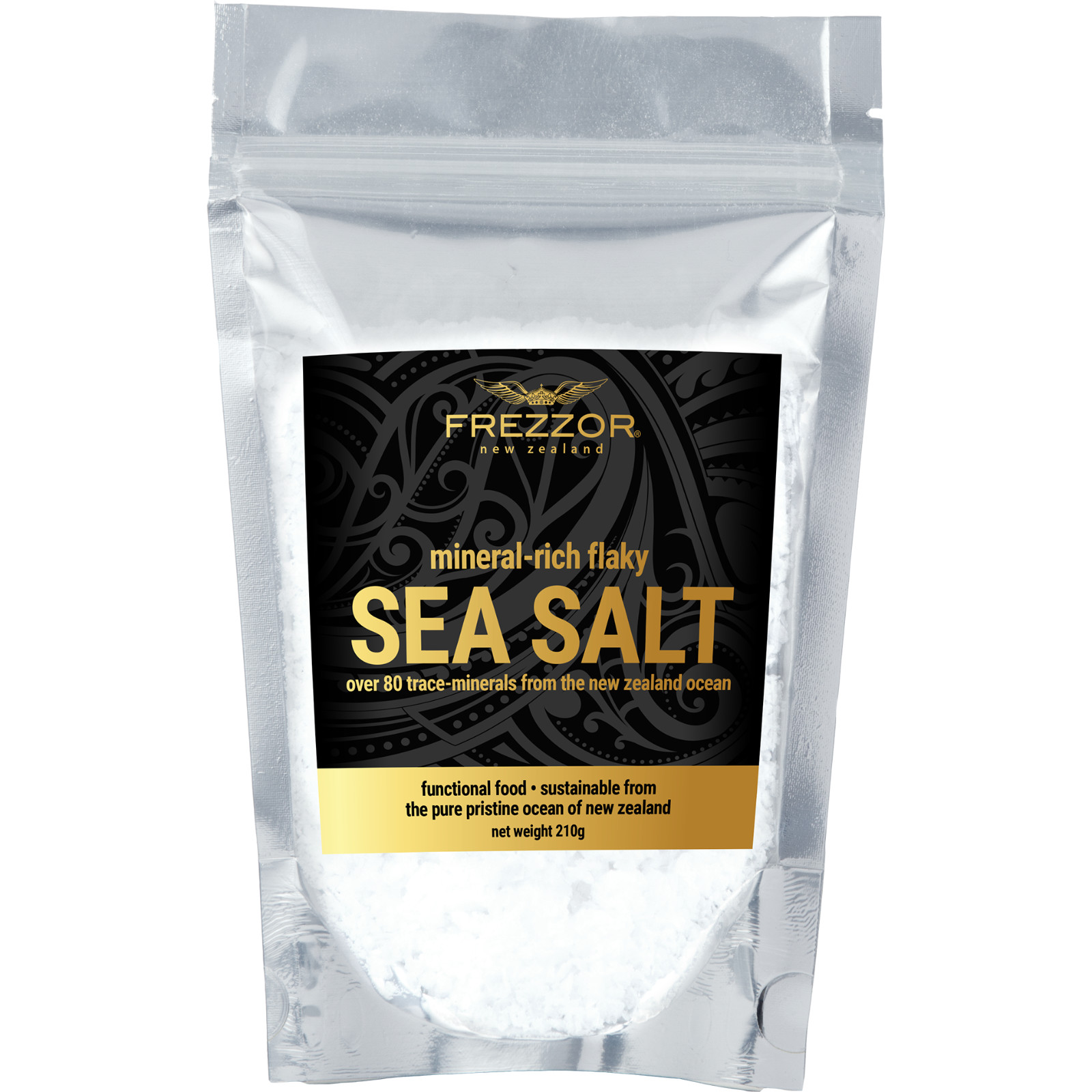 FREZZOR Natural Mineral Rich, Flaky Sea Salt