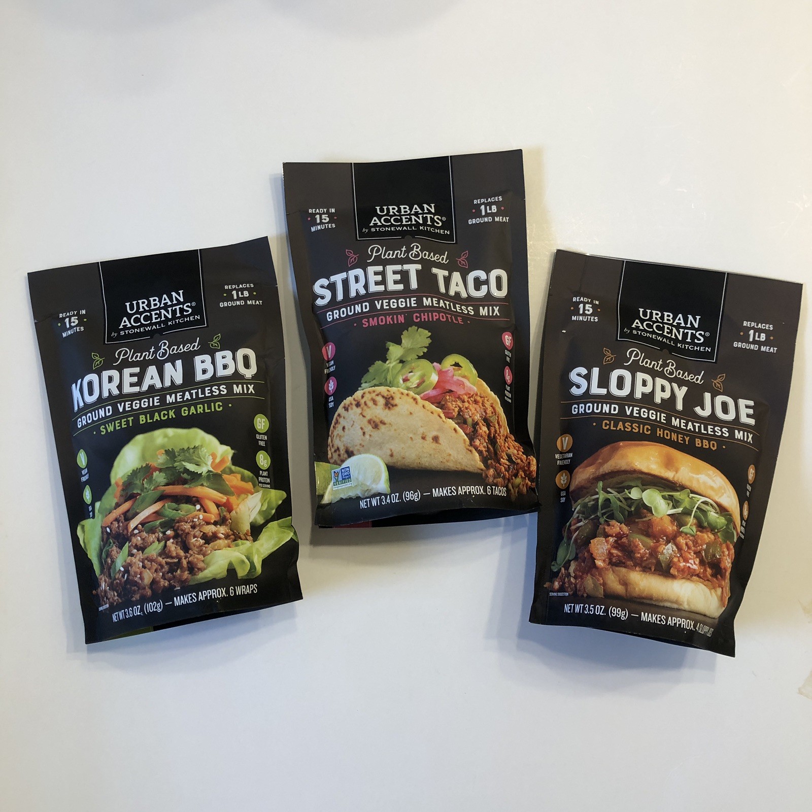 3-pack Urban Accents Plant Based Ground Veggie Meatless Mixed Case