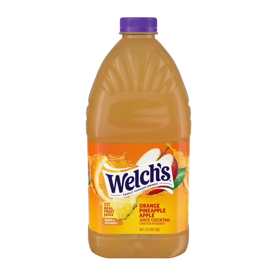 Fruit Drink Welch’s Orange Pineapple Apple Juice Cocktail, 96 fl oz