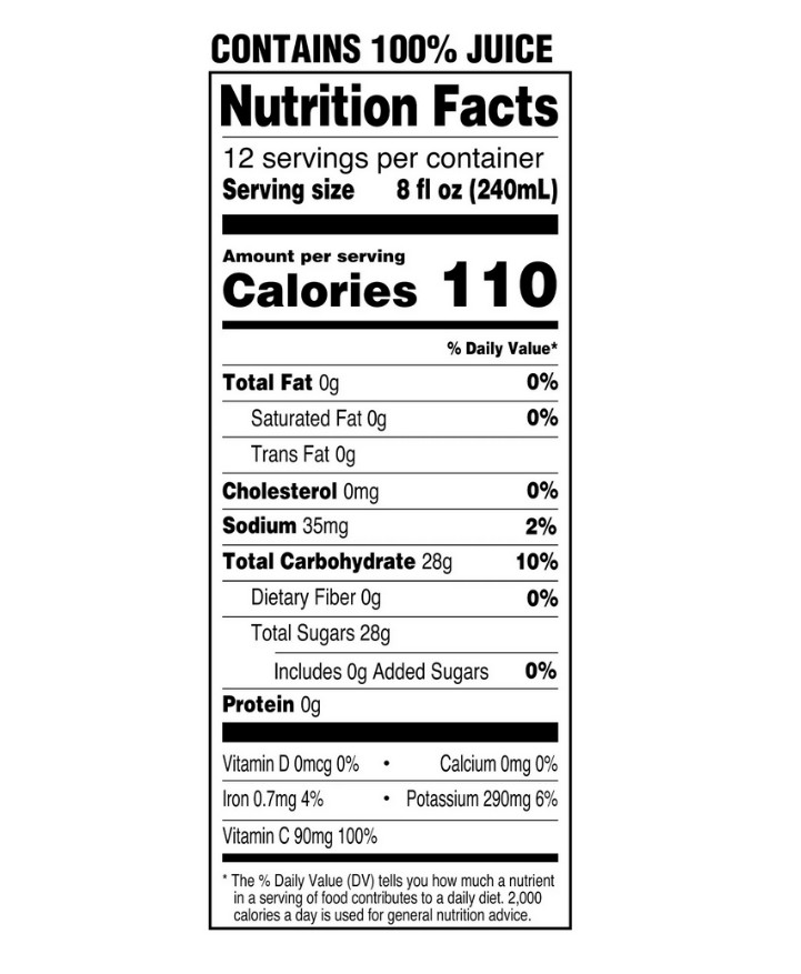 (2 pack) Great Value 100% Apple Juice, 96 fl oz