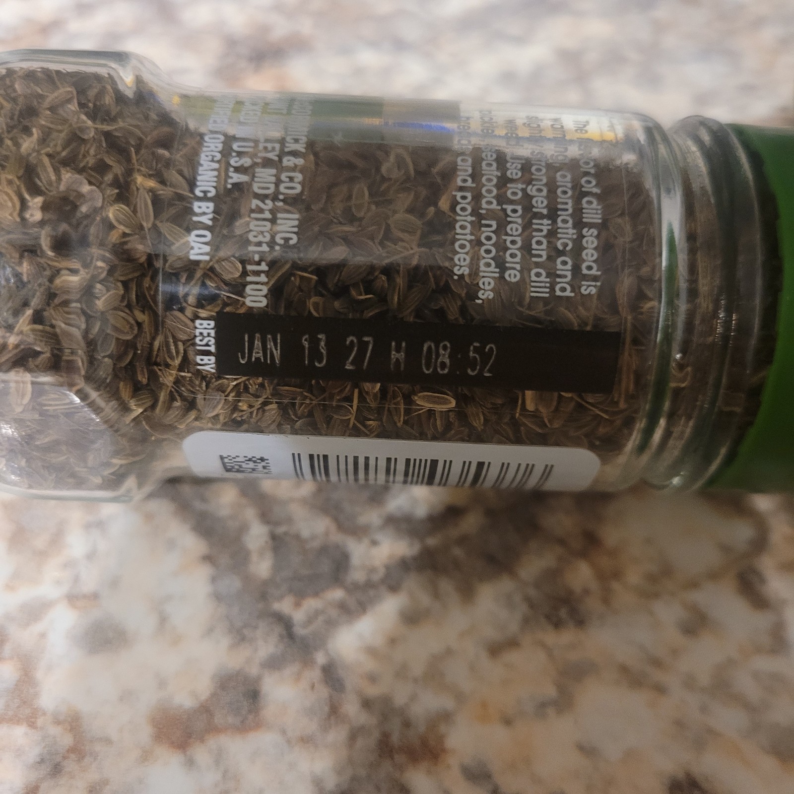 McCormick Gourmet Organic Dill Seed, 1 oz Mixed Spices & Seasonings (Pack Of 3)